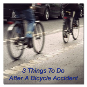 3 Things To Do After A Bicycle Accident